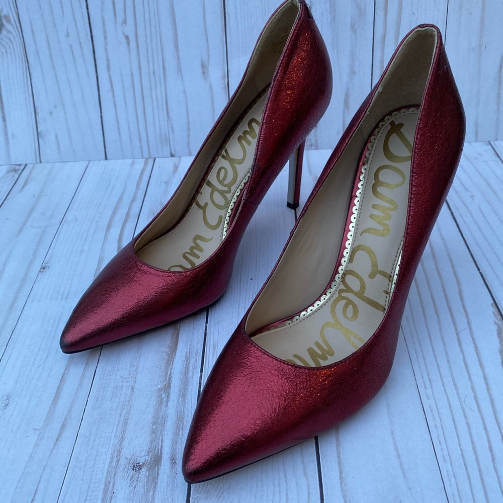 Authentic Sam Edelman Red Pump - Picture 5 of 8